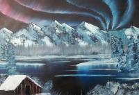 Northern Light - Oil Paintings - By Stig Wall, Wet On Wet Painting Artist