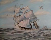 Set Sails - Oil Paintings - By Stig Wall, Oil Painting Painting Artist