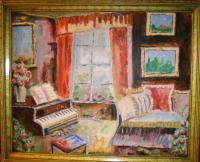 The Living Room - Acrylics Paintings - By Ron Castle, Realisum Painting Artist