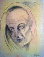Traces Of A Life Lived - Crayons Drawings - By Gert Stevens, Portrait Drawing Artist