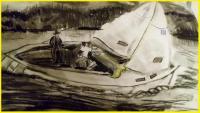 Sailing - Pencil Pen Marker Drawings - By Elizabeth J White, Quick Sketch Free Style Drawing Artist