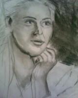 She Waits - Pencil Pen Marker Drawings - By Elizabeth J White, Free Style Drawing Artist