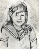 Brown Eyed Girl - Pencil Drawings - By Elizabeth J White, Free Style Drawing Artist