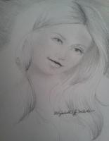 Pretty Girl - Pencil Other - By Elizabeth J White, Traditional Other Artist