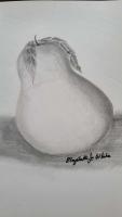 Pearfully Delightful - Pencil Drawings - By Elizabeth J White, Quick Sketch Free Style Drawing Artist
