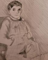 Hes Not Happy - Pencil Drawings - By Elizabeth J White, Quick Sketch Free Style Drawing Artist