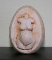 Fertility Sculpture- Goddess Egg - Stone Sculptures - By Rochman Reese, Symbolism Sculpture Artist