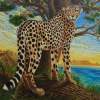 Cape Cheetah - Oil On Canvas Paintings - By Sana Zee, Realism Painting Artist
