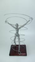 Encore - Galvanized Steel Wire Sculptures - By Gerard Barberine, Abstract Sculpture Artist