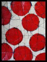 Blood Cells - Acrylics Mixed Media - By Ali Akla, Abstract Mixed Media Artist