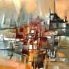 Silhouette Of A City Is Reflected In The Lake - Oil Paintings - By Ben Rotman, Oil Painting Artist
