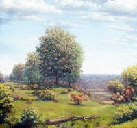 Athens County - Oil On Cavas Paintings - By Todd Norris, Romantic Painting Artist