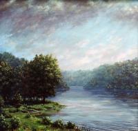 Dow Lake - Oil On Cavas Paintings - By Todd Norris, Romantic Painting Artist