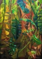 Botanicals - Symphonic Palms - Oil On Canvas