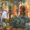 Cornell Arches - Oil On Canvas Paintings - By Claudia Thomas, Impressionistic Landscape Painting Artist