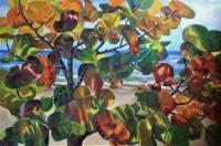 The Island Takes Ownership Of Me - Oil On Canvas Paintings - By Claudia Thomas, Closed Landscape Painting Artist