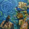 Curious Birds - Oil On Canvas Paintings - By Claudia Thomas, Impressionistic Landscape Painting Artist
