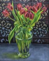 Still Life - Tulips - Oil On Canvas