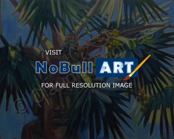 Botanicals - Fan Palm - Oil On Canvas
