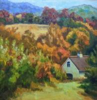 The Hills Are Alive - Oil On Canvas Paintings - By Claudia Thomas, Impressionistic Landscape Painting Artist