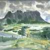 Ben Bulbin Ireland - Watercolor Paintings - By Heinz Sterzenbach, Realism Painting Artist