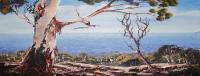 Over The Mountain - Acrylic Paintings - By Len Hend, Landscape Painting Artist