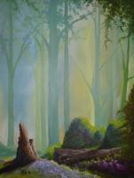 Fallen Tree - Acrylic On Canvas Paintings - By Steven Graff, Realism Painting Artist