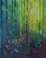 Acrylicworks - Forest Blue - Acrylic On Canvas