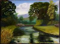 Oils - The River - Oil On Canvas