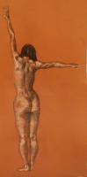 Nude Female - Charcoal Drawings - By Jared Ellis, Figurative Drawing Artist