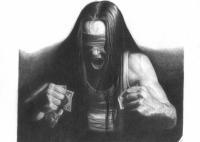 Blind Greed - Pencil Drawings - By Steve Madonna, Photo Realistic Drawing Artist
