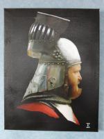 Agincourt 1415 Henry 5Th English Pikeman - Acrylics Paintings - By James Bryan, Portrait Painting Artist