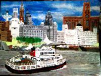 City Scape - Liverpool Water Front - Acrylic