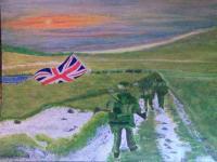 The Great Yomp - Acrylic Paintings - By Joe Scotland, Reflection Painting Artist