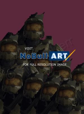 Simple - Master Chief From Halo Showing Rythem - Photoshop