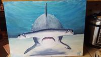 Hammerheadround - Painting Paintings - By Ricky Secord, Acrylic Painting Painting Artist