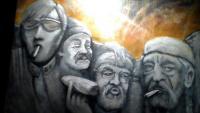 Mthead-Rushmore - Painting Paintings - By Ricky Secord, Acrylic Painting Painting Artist