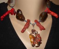Octopus Dream In Red - Lampworkboro Jewelry - By Simin Koernig, Jewelrybysimin Jewelry Artist