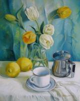 Happy Morning - Oil Paintings - By Elena Oleniuc, Realism Painting Artist
