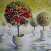 Cherry Orchard - Acrylic Paintings - By Elena Oleniuc, Decorative Painting Artist
