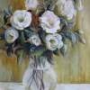White Flowers - Acrylic Paintings - By Elena Oleniuc, Realism Painting Artist