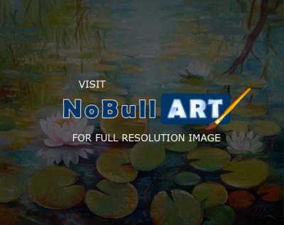 Decorative - Water Lilies On The Pond - Oil
