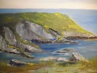 Old Head Of Kinsale - Oil On Canvas Panel Paintings - By Conor Murphy, Impasto Style Painting Artist