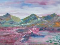 Irish Land And Seascape - The Peat Bog - Oil On Canvas Panel
