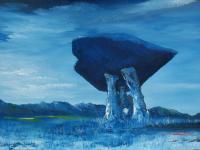 Irish Land And Seascape - Dolmen - Acrylic On Canvas Panel