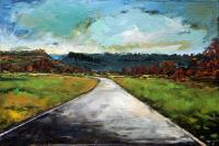 Upper Park Road - Oil On Canvas Paintings - By Davidh Miller, Impressionism Painting Artist
