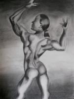 Strength - Charcoal Drawings - By Jillian Romansky, Realism Drawing Artist
