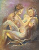 I Understand You - Oill Paintings - By Nina Grishikashvili, Impressionism Painting Artist