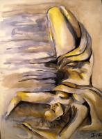 Water - Ink Paintings - By Ivenka Salinas, Expresionism Painting Artist