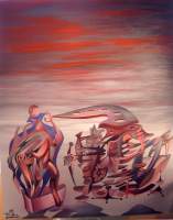 Altered States II - Oil Paintings - By Tariq Rafiq, Searrealism Painting Artist